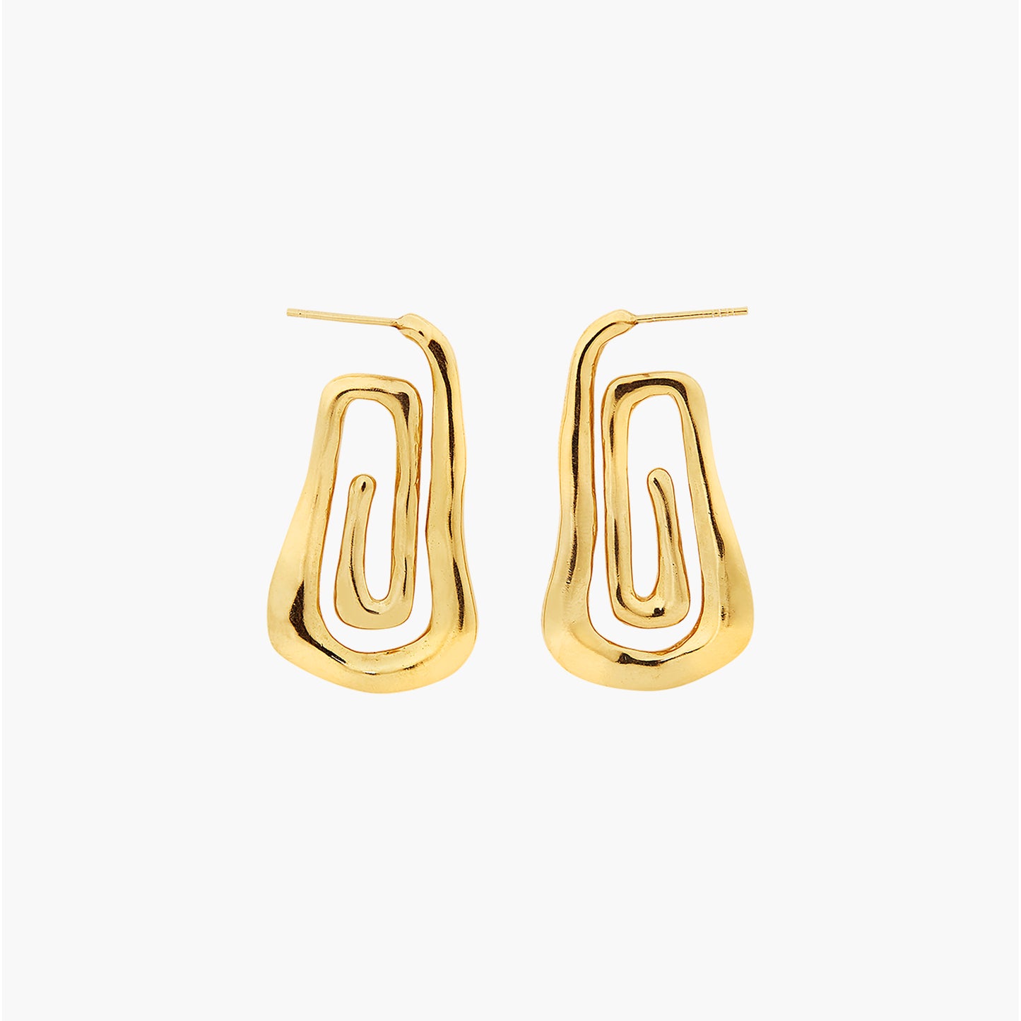 gold spiral hoop earrings, gold earrings, gold twist hoop earrings, swirl earrings, gold hoops, gold twist earrings, gold spiral earrings, gold jewelry, statement earrings, statement jewelry gold, stud earrings, gold studs, earrings trends, gift for her