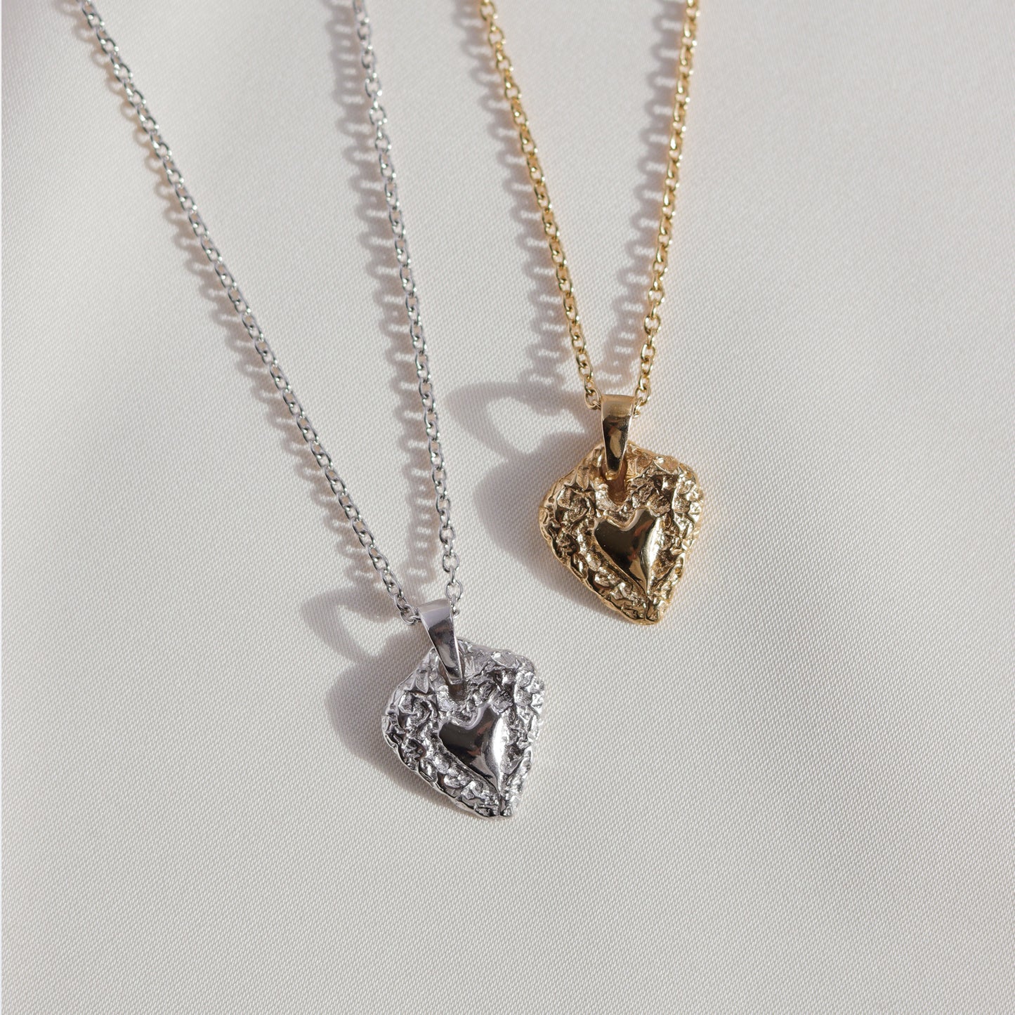 dainty heart pendant, heart necklace stack, necklace stack, silver heart necklace Amoura, heart charm necklace, necklace with heart, trending jewelry, jewelry trends