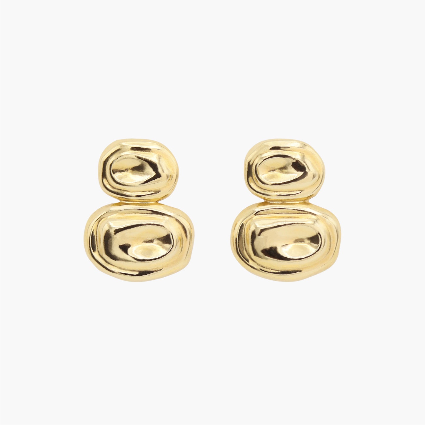 PEBBLE EARRINGS GOLD