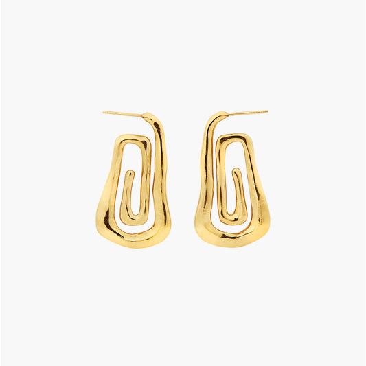 gold spiral hoop earrings, gold earrings, gold twist hoop earrings, swirl earrings, gold hoops, gold twist earrings, gold spiral earrings, gold jewelry, statement earrings, statement jewelry gold, stud earrings, gold studs, earrings trends, gift for her
