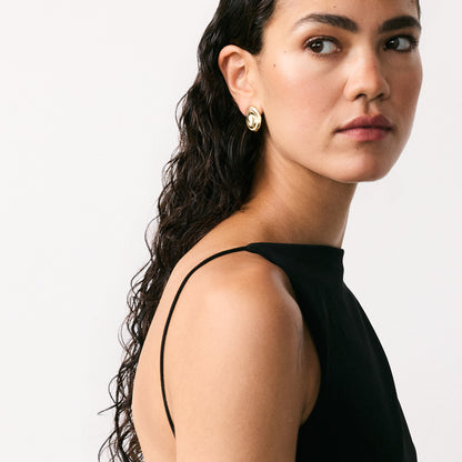 ONDINE OVAL EARRINGS GOLD