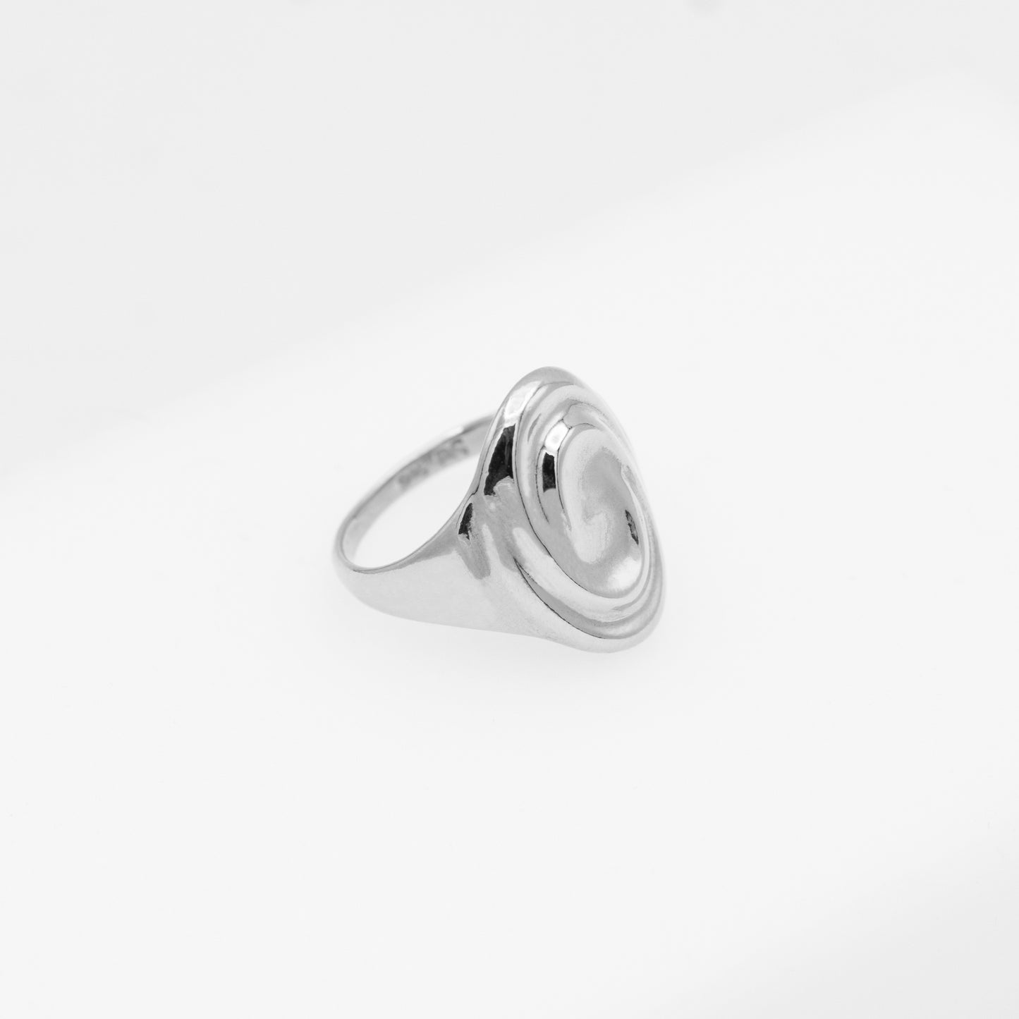 ONDINE OVAL RING SILVER