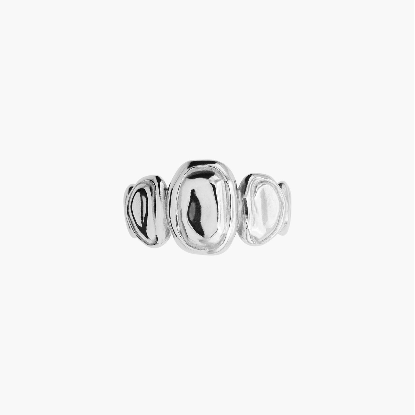 PEBBLE RING SILVER