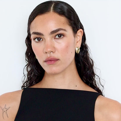 ONDINE OVAL EARRINGS GOLD