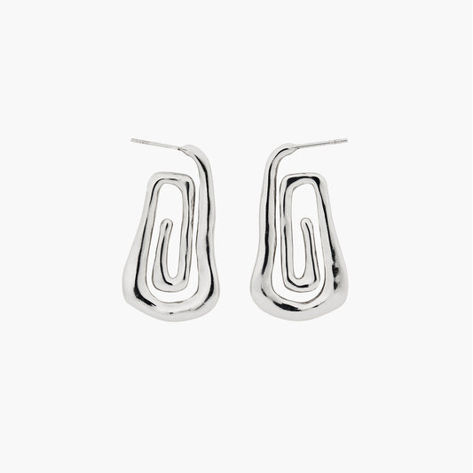 silver twist hoop earrings, spiral hoop earrings, swirl earrings, silver hoops, statement earrings, spiral earrings, twist hoops, trendy earrings, spiral jewelry, chunky hoop earrings, chunky jewelry, silver earrings, modern style, spiral jewellery, handmade earrings, jewelry trends, earrings trends, large stud earrings