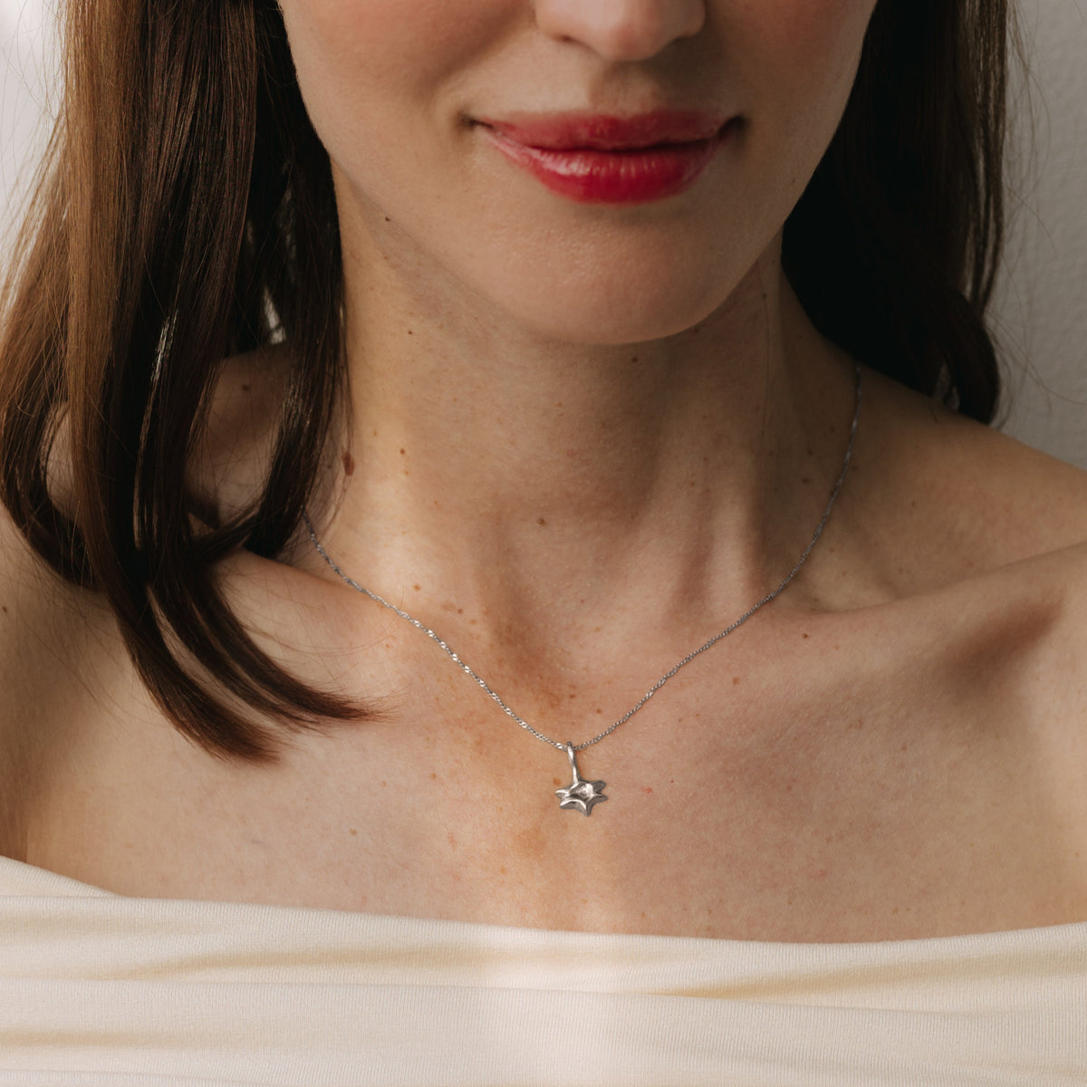 STAR CHARM NECKLACE STELLA SILVER