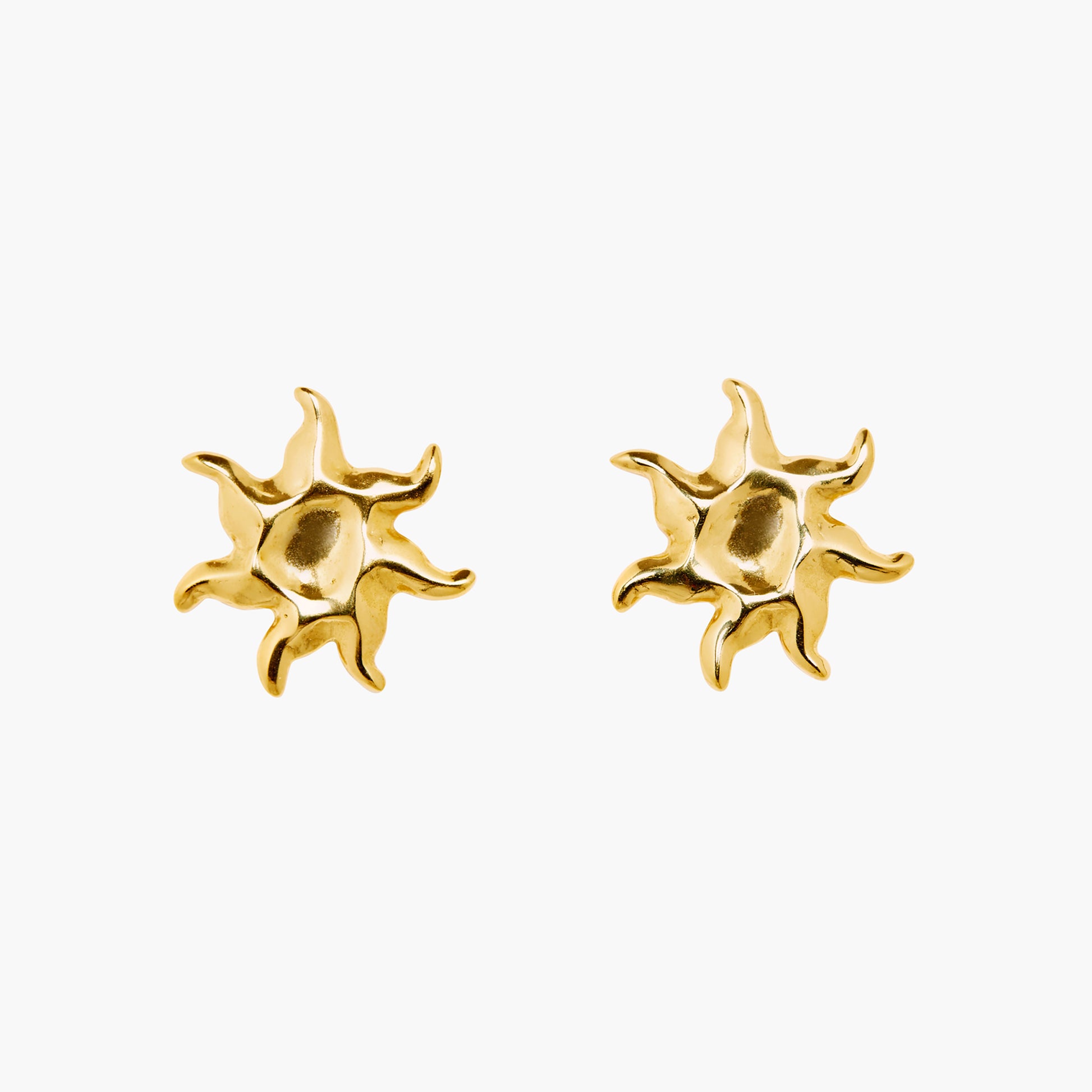 sun studs earrings gold, sunburst sunshine earrings, sunbeam stud earrings, statement earrings, large studs, celestial astral jewelry, gift for her